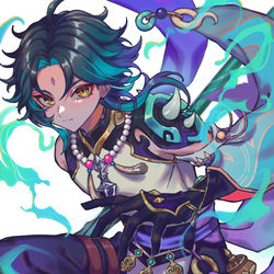 This is a pixiv picture whose title is 魈.