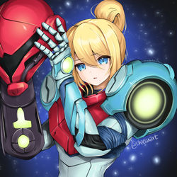 This is a pixiv picture whose title is Metroid Dread Samus.