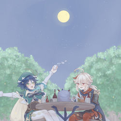This is a pixiv picture whose title is 【原神】お絵かきまとめ（全7枚）.