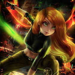 This is a pixiv picture whose title is キム・ポッシブル / Kim Possible.