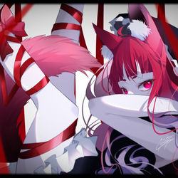 This is a pixiv picture whose title is 束縛.