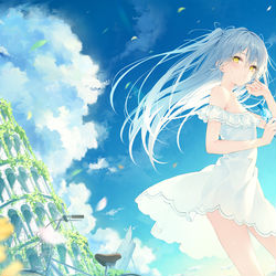 This is a pixiv picture whose title is Sky.