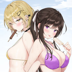 This is a pixiv picture whose title is 水着.