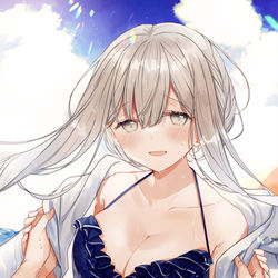This is a pixiv picture whose title is 儚いキミと.