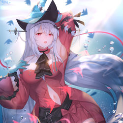 This is a pixiv picture whose title is 与斯卡蒂共舞♪~.