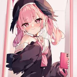This is a pixiv picture whose title is 自撮りコハルちゃん.