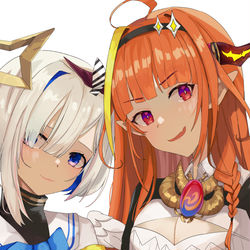 This is a pixiv picture whose title is 🧡Forever💙.