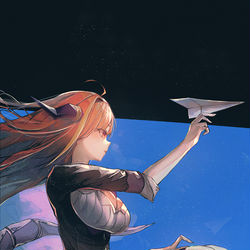 This is a pixiv picture whose title is どこかで.