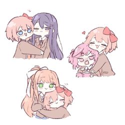 This is a pixiv picture whose title is DDLC+.