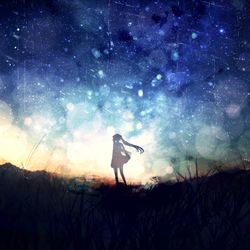 This is a pixiv picture whose title is 星の物語.