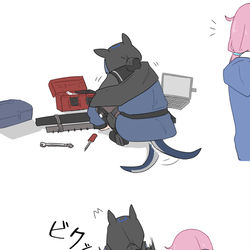 This is a pixiv picture whose title is しっぽ.