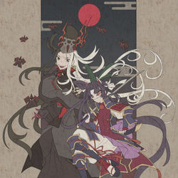 This is a pixiv picture whose title is 黄幡神と歳刑神.