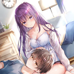 This is a pixiv picture whose title is 幼馴染で婚約者なふたりが恋人をめざす話2.