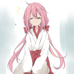 This is a pixiv picture whose title is 巫女しこちゃん.