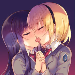 This is a pixiv picture whose title is ひぐらし卒OPキス記念絵.