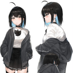 This is a pixiv picture whose title is She's a cool kid.