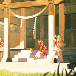 This is a pixiv picture whose title is 小猫小狗.