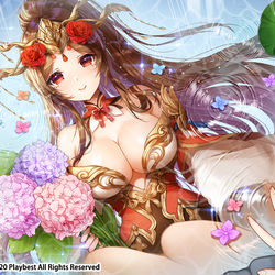 This is a pixiv picture whose title is [仕事絵] 「三国志名将伝」の夏のイラスト.