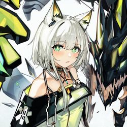 This is a pixiv picture whose title is 凯尔希.