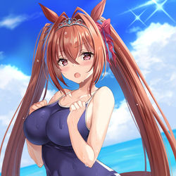 This is a pixiv picture whose title is ダイワスカーレット.