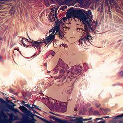 This is a pixiv picture whose title is -夏-.