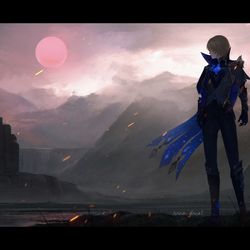 This is a pixiv picture whose title is ダインスレイヴ.