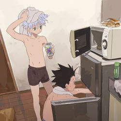 This is a pixiv picture whose title is 【腐】H×H落書きログ5.