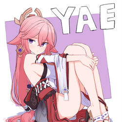 This is a pixiv picture whose title is yae.