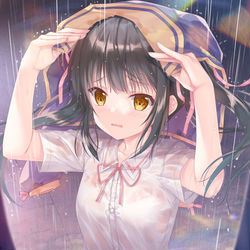 This is a pixiv picture whose title is 雨が止むまでここにいさせてよ.