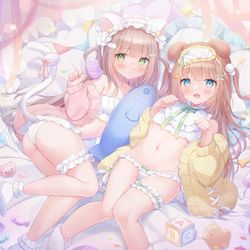 This is a pixiv picture whose title is 甘えてもいいんだよ？🍼.