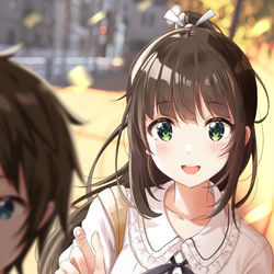 This is a pixiv picture whose title is 「あの……っ！」.