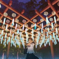 This is a pixiv picture whose title is 文月.