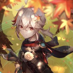 This is a pixiv picture whose title is 楓原カズハ（原神）.