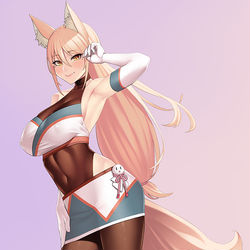 This is a pixiv picture whose title is 璃玖ちゃん2周年記念.