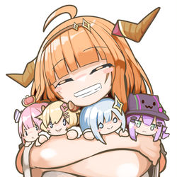 This is a pixiv picture whose title is 4期生はいつまでも一緒.