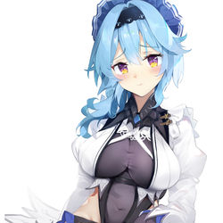 This is a pixiv picture whose title is Eula maid.