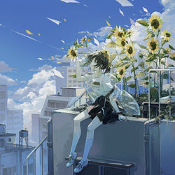 This is a pixiv picture whose title is 夏.