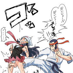 This is a pixiv picture whose title is ヒカリに理不尽キック.