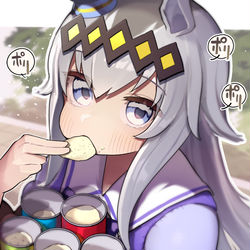 This is a pixiv picture whose title is 味を選べない(選ばない)オグリ.