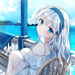 This is a pixiv picture whose title is 💙.