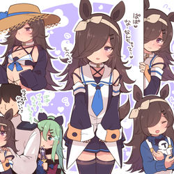 This is a pixiv picture whose title is 白露型8番艦米風ちゃん.