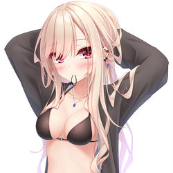 This is a pixiv picture whose title is 新しい水着見せてくれる彼女.