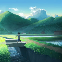 This is a pixiv picture whose title is 夏が始まる.