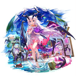 This is a pixiv picture whose title is 法芙娜的甜点海滩.