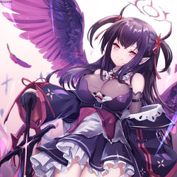 This is a pixiv picture whose title is 堕天使カグヤ.