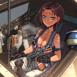 This is a pixiv picture whose title is MI 24 Weapon Operator.