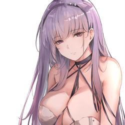This is a pixiv picture whose title is Anxious Bisque Doll Dido.