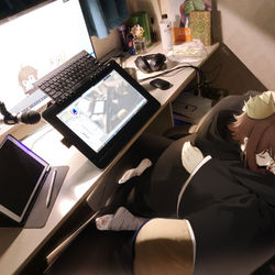 This is a pixiv picture whose title is happy birthday.