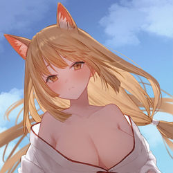 This is a pixiv picture whose title is 巫女.