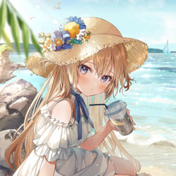 This is a pixiv picture whose title is 夏のお嬢様.